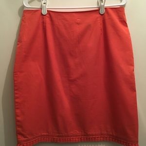 GRACE ESSENTIALS RUFFLE HEM LINED SKIRT